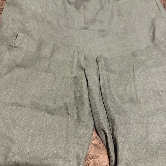 J. Jill Linen Stretch Pants in Olive - Picture 3 of 8